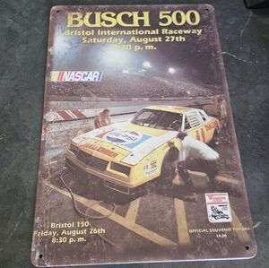 Busch 500 NASCAR Metal Sign